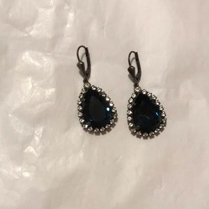 Catherine popesco drop earrings midnight blue